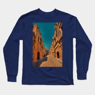 Greece. Rhodes. Old Town. Main Street. Long Sleeve T-Shirt